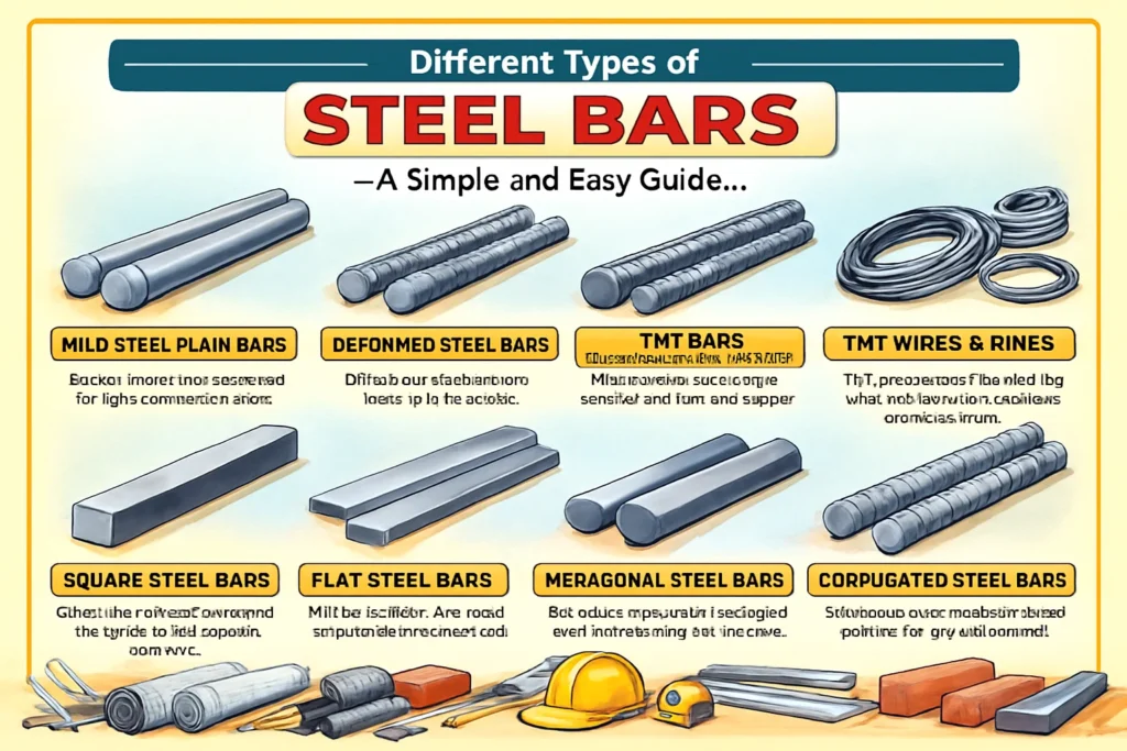 Different Types of Steel Bars