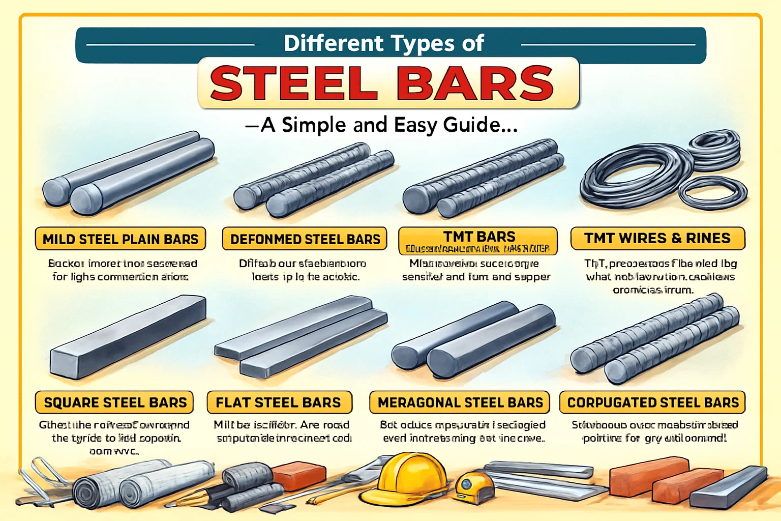 Different Types of Steel Bars